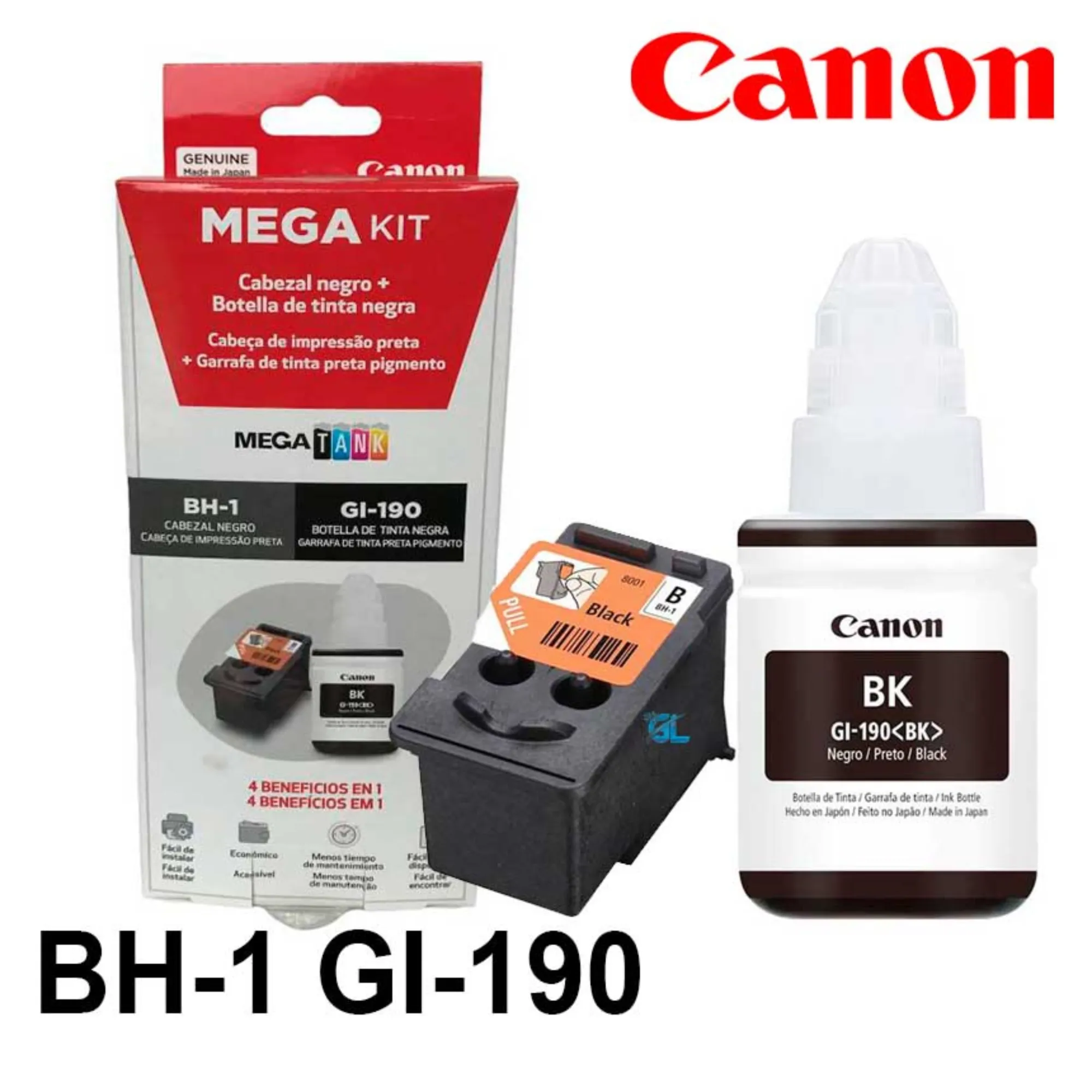 CABEZAL BH1+ BOTELLA GI-190 NEGRA CANON
