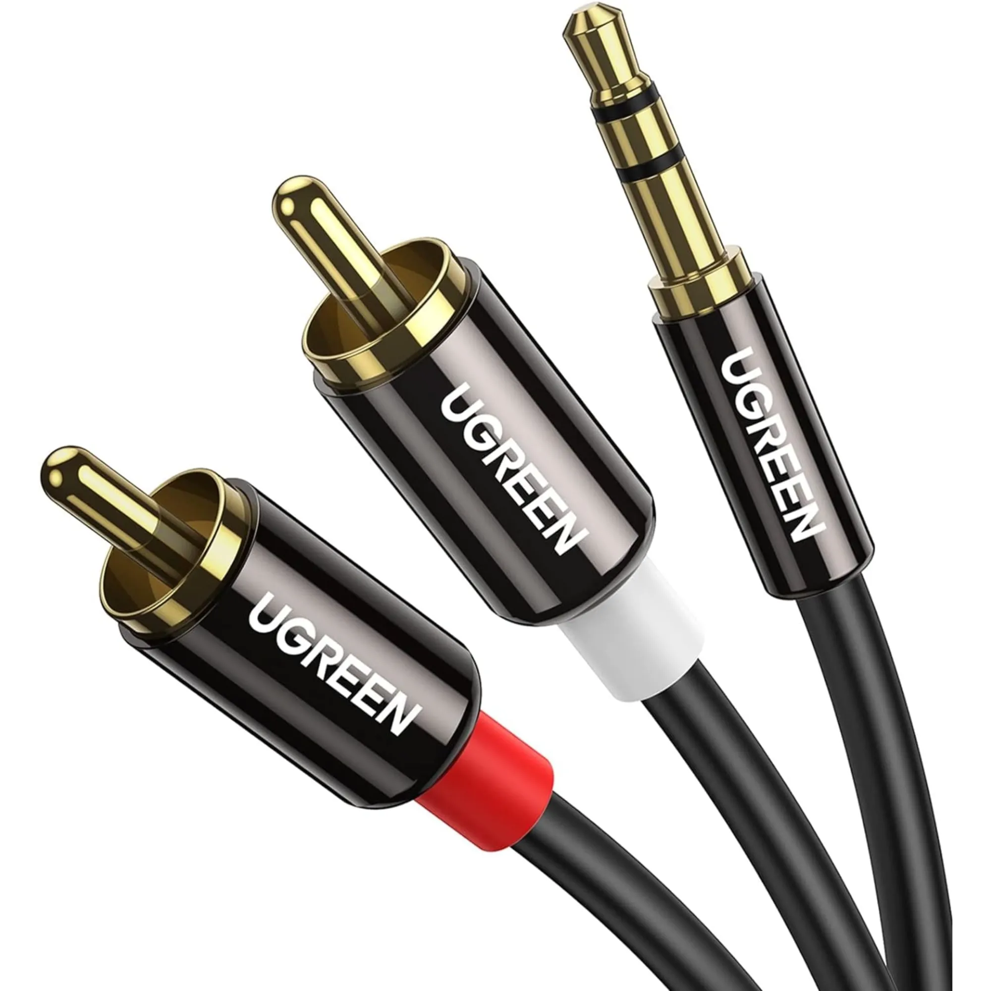 CABLE DE AUDIO ESTEREO 3.5mm a 2RCA*LONGITUD DE CABLE 3M