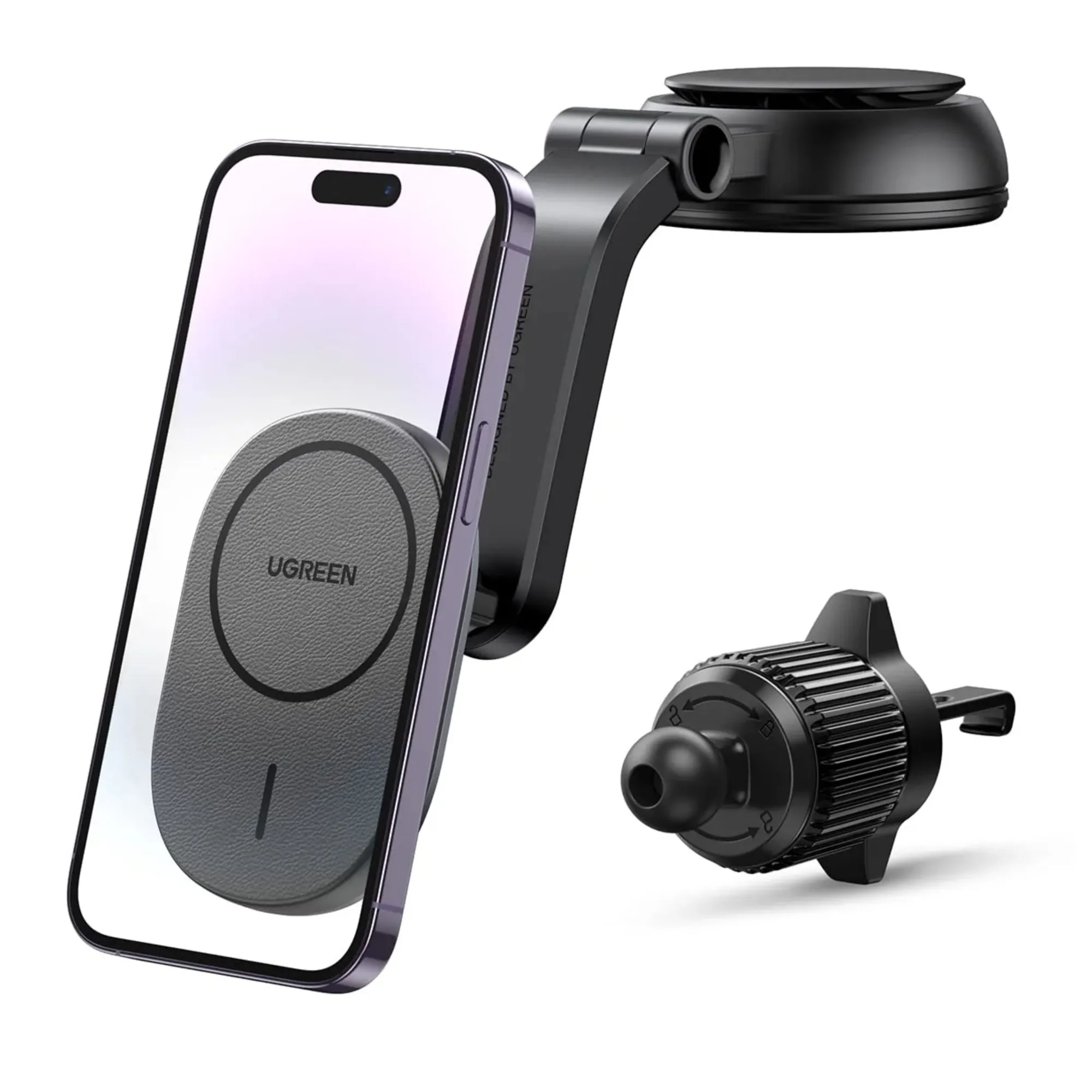 SOPORTE + CARGADOR INALAMBRICO PARA AUTO*2EN1