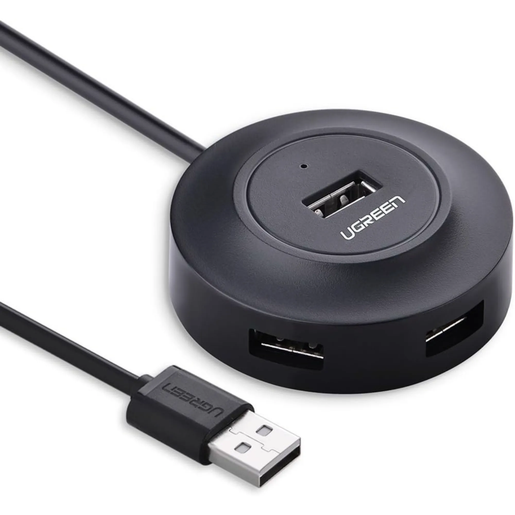 HUB USB 2.0 DE 4 PUERTOS*480Mbps DE TRANSFERENCIA DE DATOS*COMPATIBLE CON MAC/WINDOWS/LINUX*CABLE DE 1M DE LONGITUD*LED DE FUNCIONAMIENTO*SOPORTA 10TB HDD