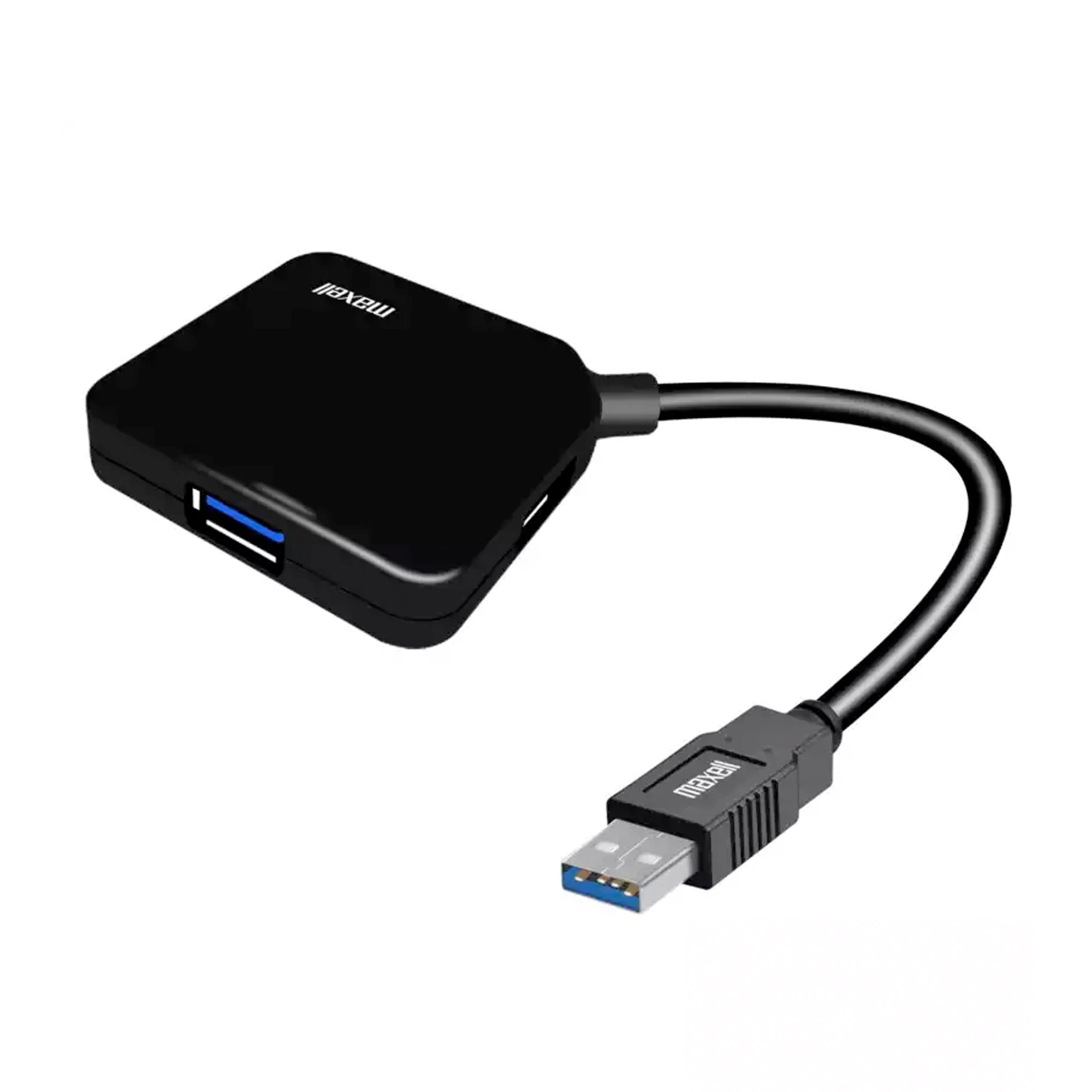 HUB USB 4 PUERTOS 3.0*DISEÑO CUBO CON CABLE FLEXIBLE DE 10cm*USO UNIVERSAL, CARGA O TRANSFERENCIA DE DATOS