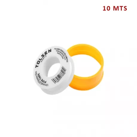 TEFLON 1/2" -  MATERIAL 100% PTFE  POLIETRA FLUOROETILENO. VIENE 10 MTS