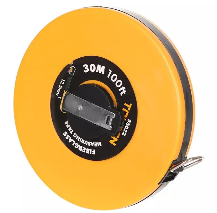 CINTA METRICA FIBRA DE VIDRIO ( METRICA Y PULGADAS) - MEDIDAS 30M/100FTX12.5MM