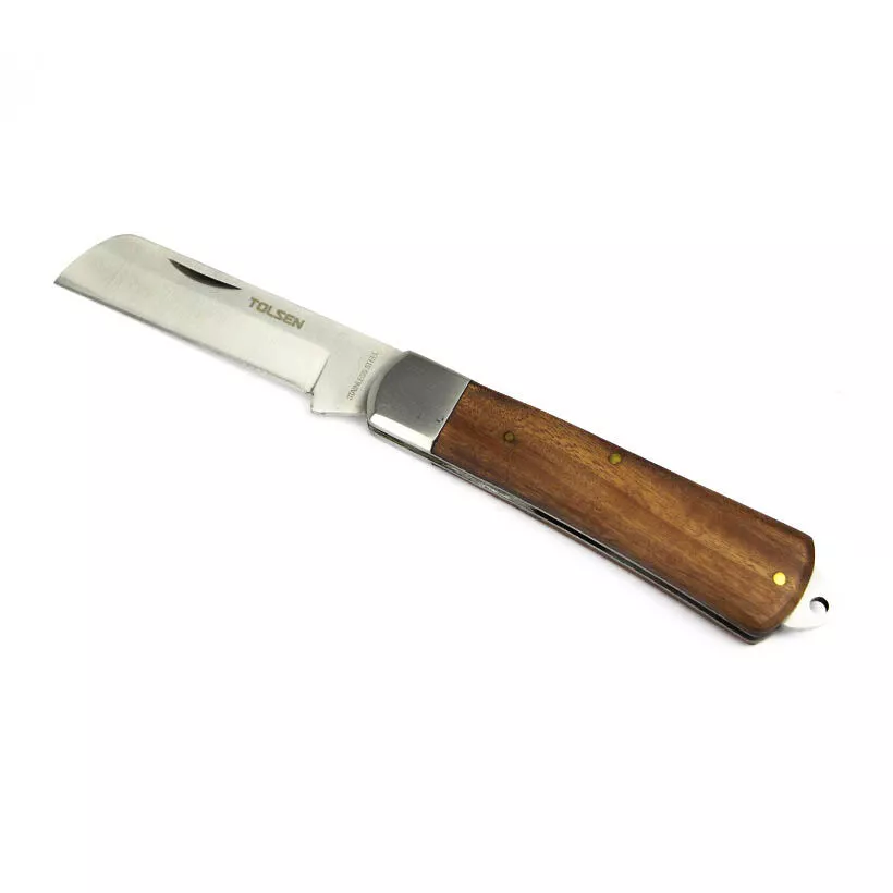 CUCHILLO DE BOLSILLO - MANGO DE MADERA