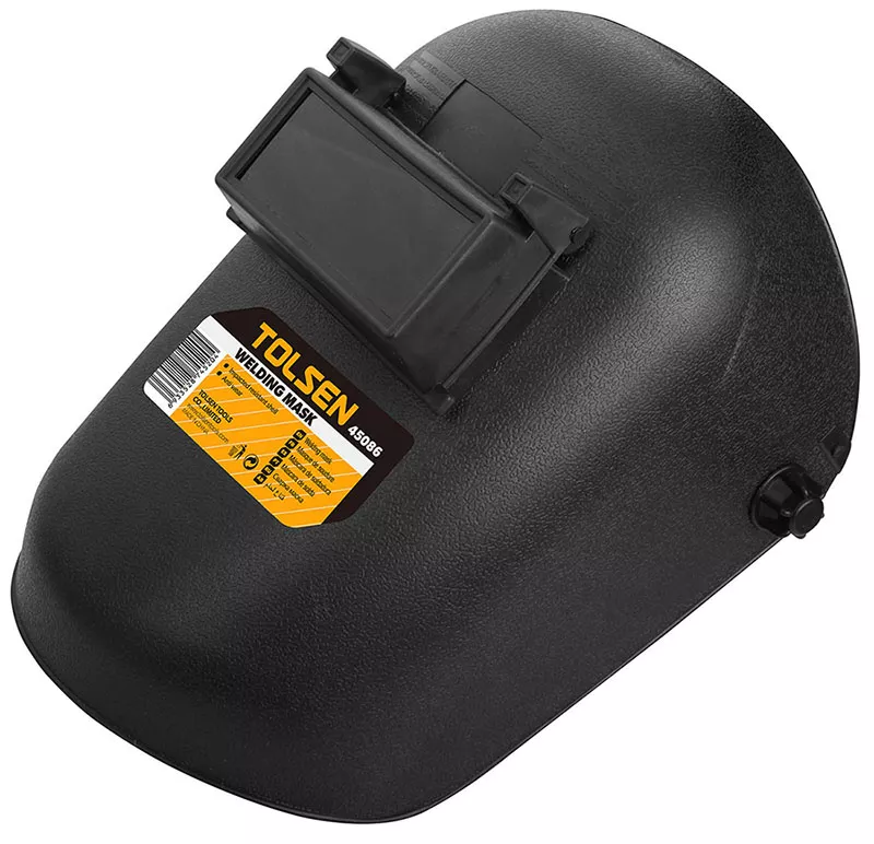 MASCARA DE SOLDAR - RESISTENTE AL IMPACTO Y AL DESGASTE, VIDRIO INTERCCAMBIABLE. CON SUJETADOR AJUSTABLE