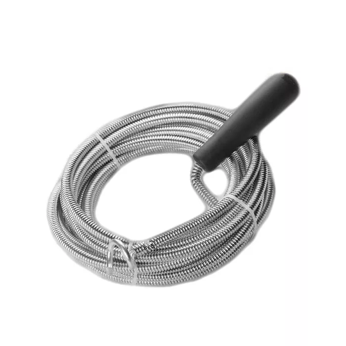 DESTAPADOR DE CAÑERIAS 0.9MMX10M - MATERIAL ACERO FLEXIBLE, MANGO PLASTICO.