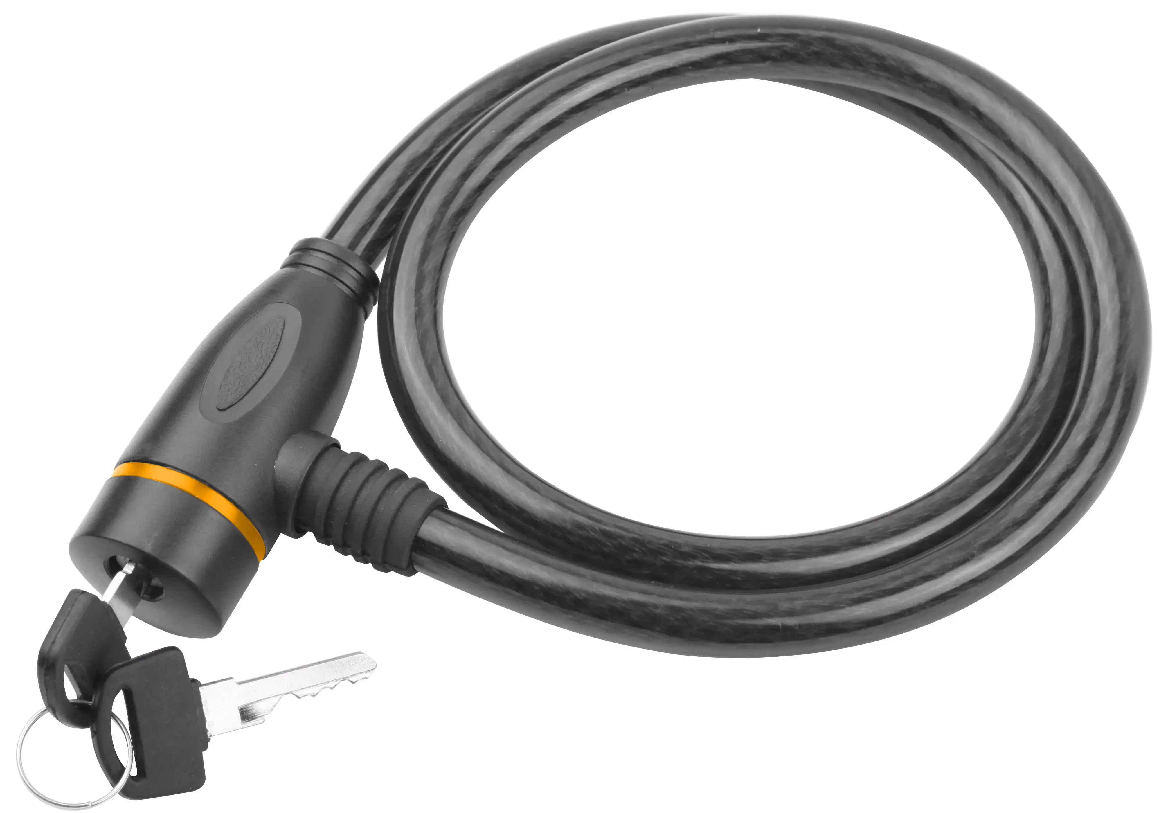 CANDADO DE CUERDA Ø12X800MM - MATERIAL PVC, CILINDRO DE CERRADURRA  DE ALEACIÓN DE ZINC, ABS CON 2 LLAVES