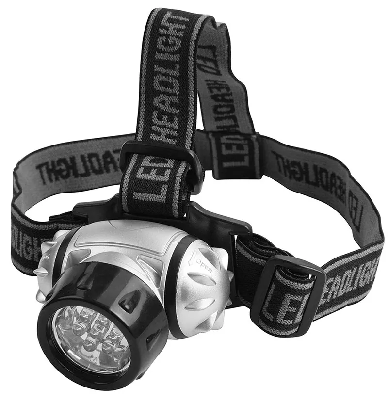 LINTERNA FRONTAL - 7 LED, BRILLO: 50 LUMENES, RANGO:10M. NO INCLUYE PILAS