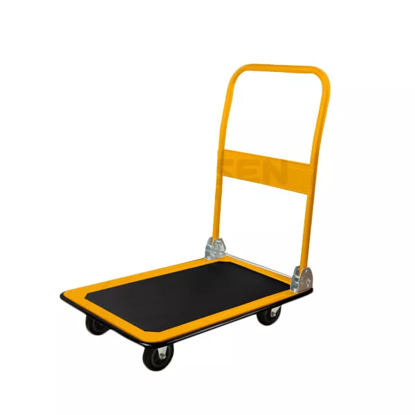 CARRO DE PLATAFORMA PLEGABLE - TAMAÑO 900X600X845MM, TAMAÑO PLATAFORMA 900X600MM, ESTRUCTURA DE ACERO DE ALTA CALIDAD CON BASE EXTRA RESISTENTE RUEDAS DE GOMA