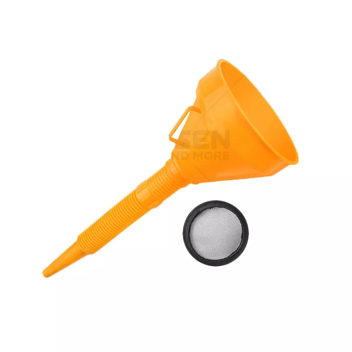 EMBUDO DE PE - CON MALLA DE ACERO INOXIDABLE, TUBO DE EXTENSION 250MM