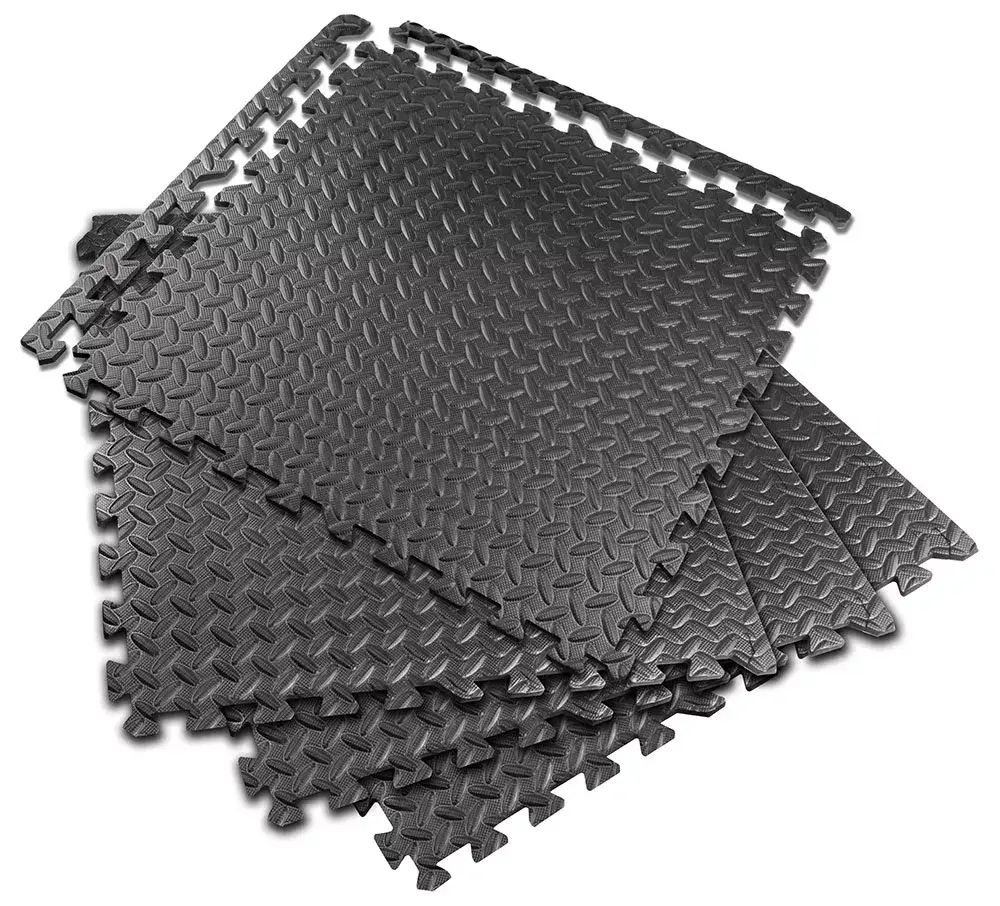 PISO ANTIDESLISANTE - SET DE 4 PIEZAS,  TAMAÑO 60X60CM, GROSOR 10 MM, ES DE ALTA CALIDAD EVA ESPUMA