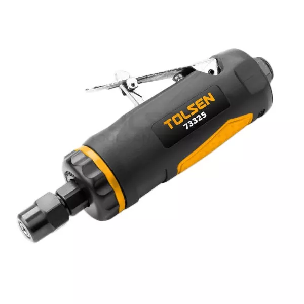 CAPACIDAD 1/4", 6 MM - PRESION DE AIRE 6.2BAR (90PSI), CONSUMO DE AIRE 127L/MIN, ENTRADA DE AIRE 1/4", MANGUERA DE AIRE 3/8", VELOCIDAD LIBRE 22000 RPM