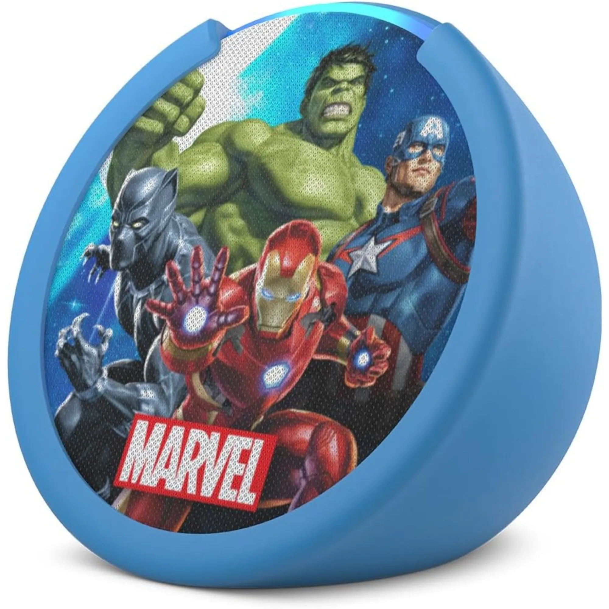 AMAZON ECHO POP KIDS AVENGERS MARVEL*CONTROLES PARENTALES*DE 3-12 AÑOS*6MESES DE AMAZON KIDS+*GESTOS TACTILES*EERO INTEGRADO*FUNDA SILICONA