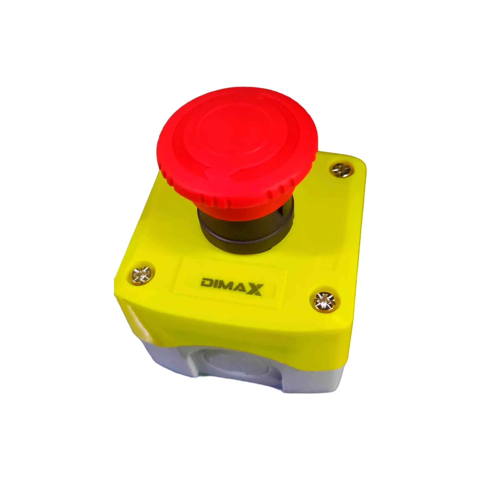 CONTROL PULSADOR DE EMERGENCIA, 1 PULSADOR SETA ROJA,
 Ø40MM, GIRO DE ENGANCHE PARA DESBLOQUEO N/O+N/C