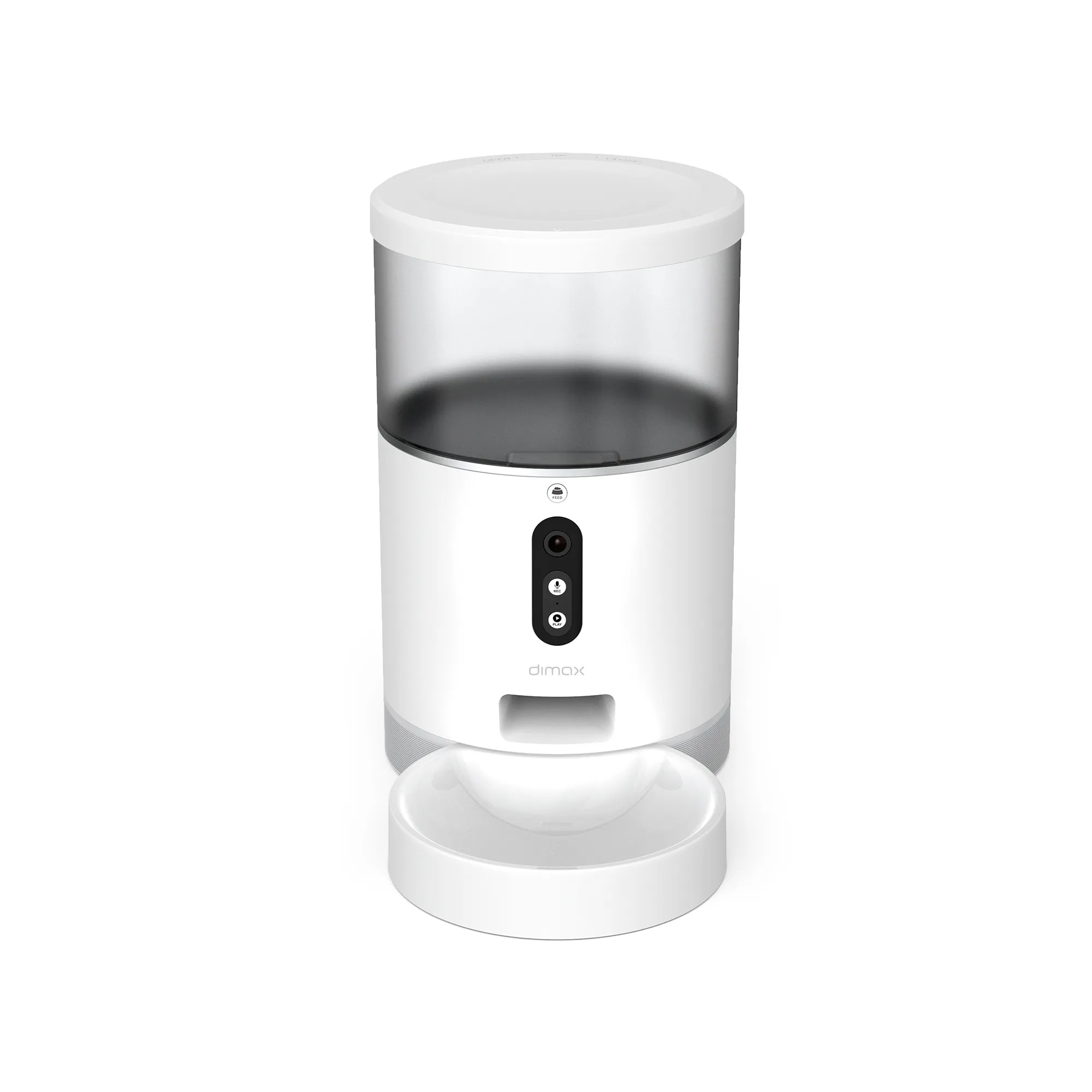 ALIMENTADOR CON CÁMARA SMART PARA MASCOTAS *CAPACIDAD 4L *RESOLUCION CAMARA 3MP *LENTE 4MM *AUDIO BIDIRECCIONAL *VISION NOCTURA