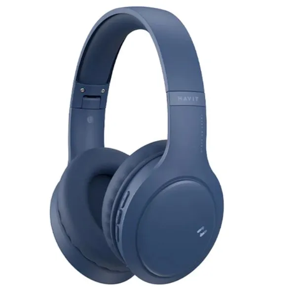 AUDIFONOS BLUETOOTH AZUL*BLUETOOTH V5.1*BATERIA DE 22HRS*PUERTO USB TIPO-C*AJUSTABLE Y PLEAGABLE