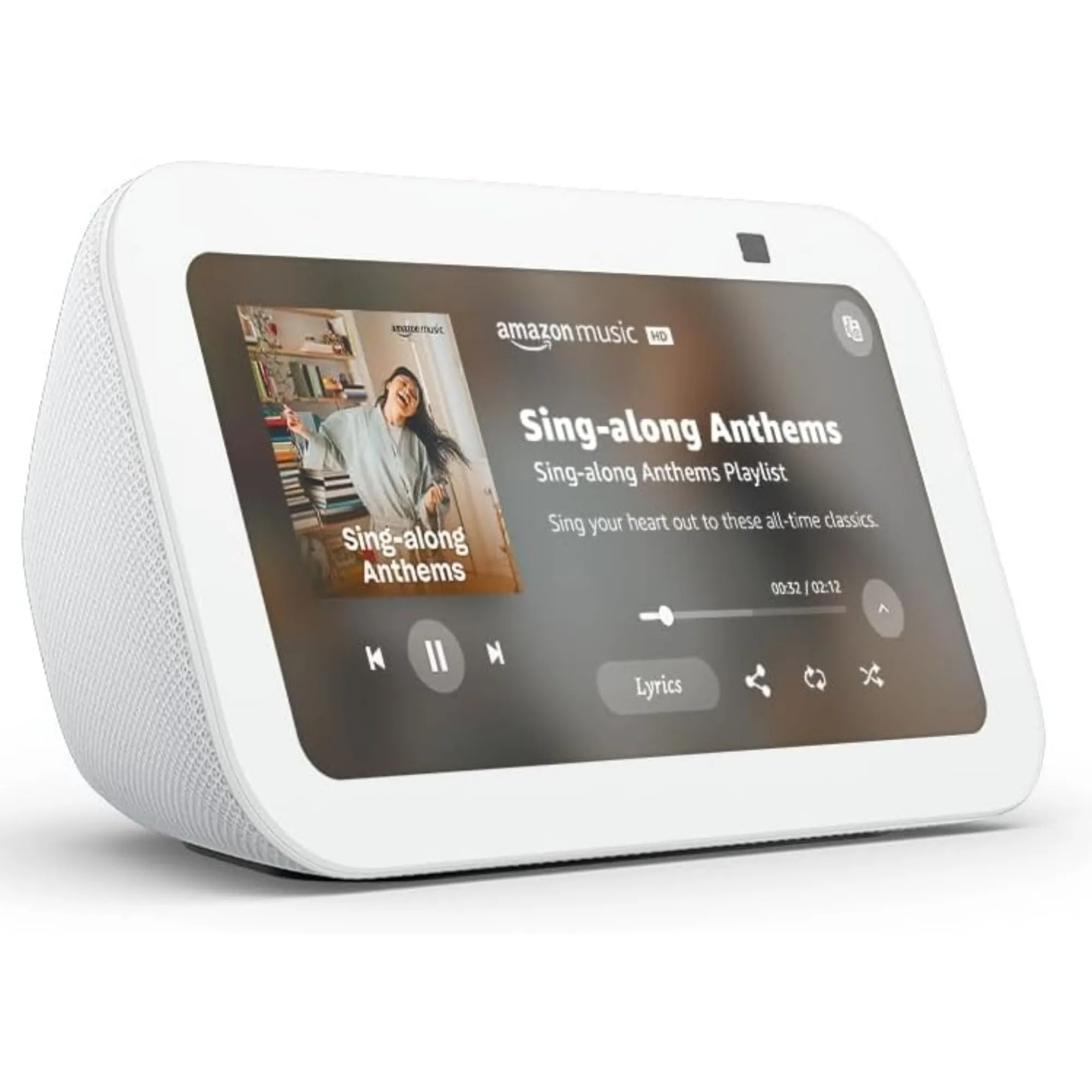 AMAZON ECHO SHOW 5 3ra GENERACION BLANCO*PANTALLA TACTIL DE 5,5" 960X480*CAMARA FRONTAL DE 2MP*4W DE POTENCIA*WIFI DOBLE BANDA*BLUETOOTH*