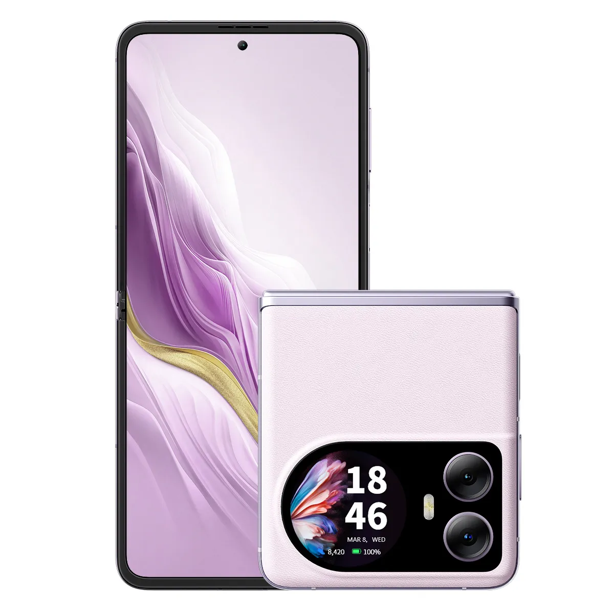 SMARTPHONE PLEGABLE+PANTALLA DUAL*PURPURA