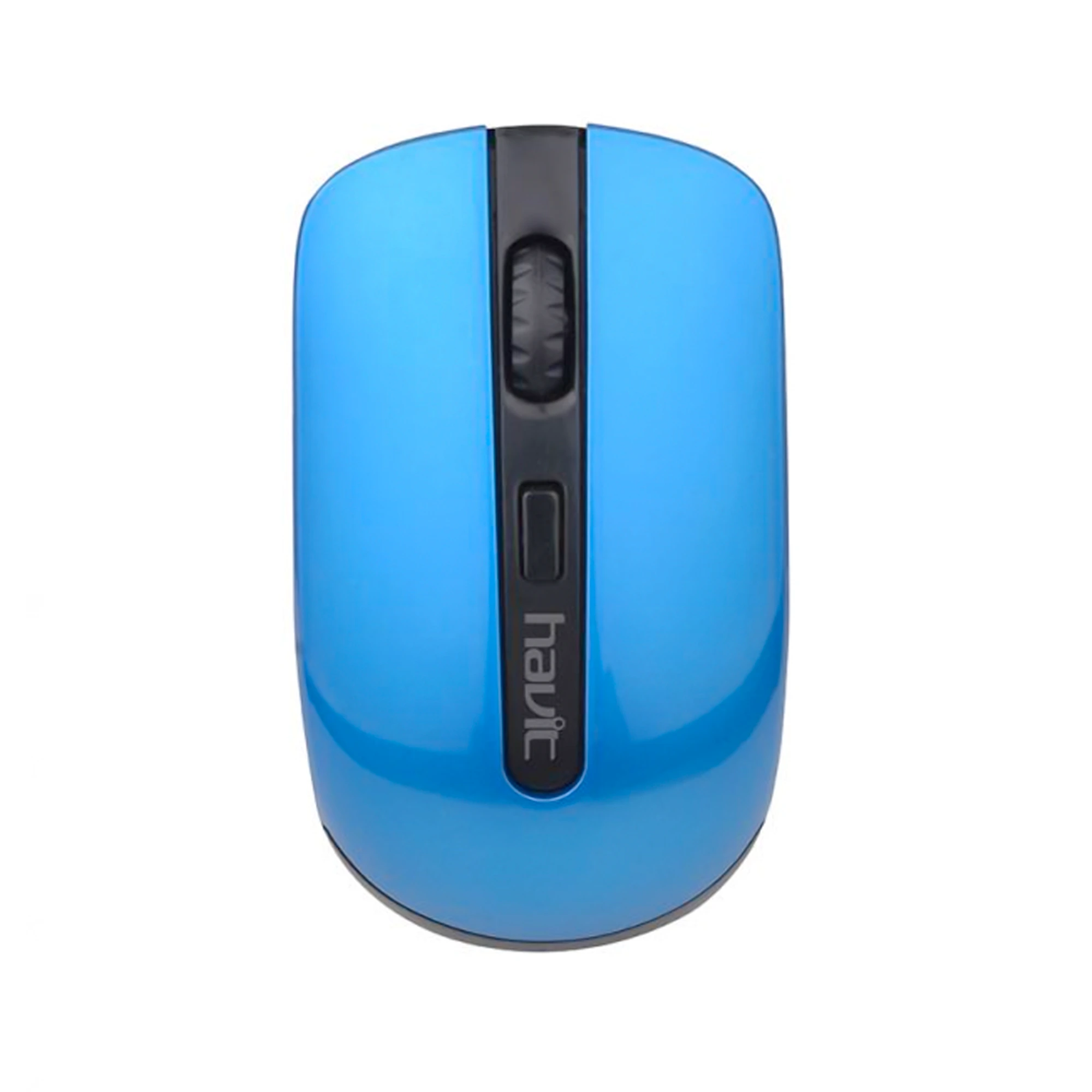 MOUSE INALAMBRICO USB*FRECUENCIA  2.4 GHZ*ALCANCE 8 M*RESOLUCION HASTA 1600 DPI*4 TECLAS*COLOR NEGRO/AZUL*