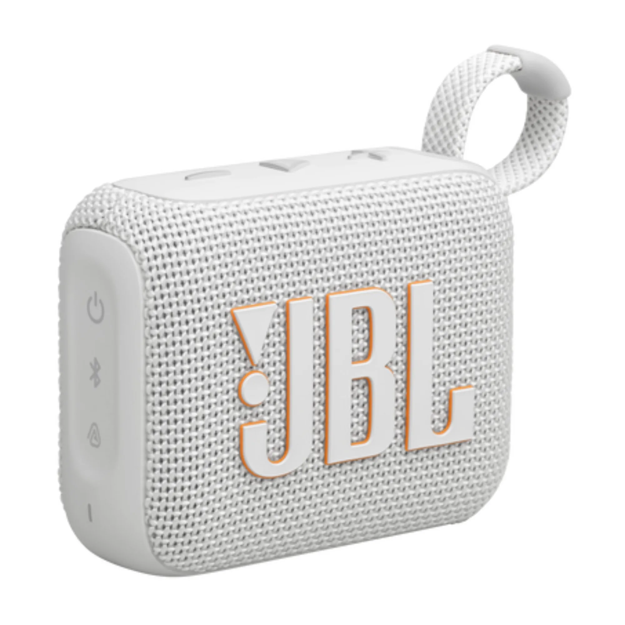 PARLANTE JBL GO 4 BLANCO*ULTRA PORTATIL*7HORAS DE BATERIA*RESISTENTE AL POLVO Y AL AGUA*CONEXION AURACAST PARA SINCRONIZAR DOS PARLANTES*APP JBL PORTABLE