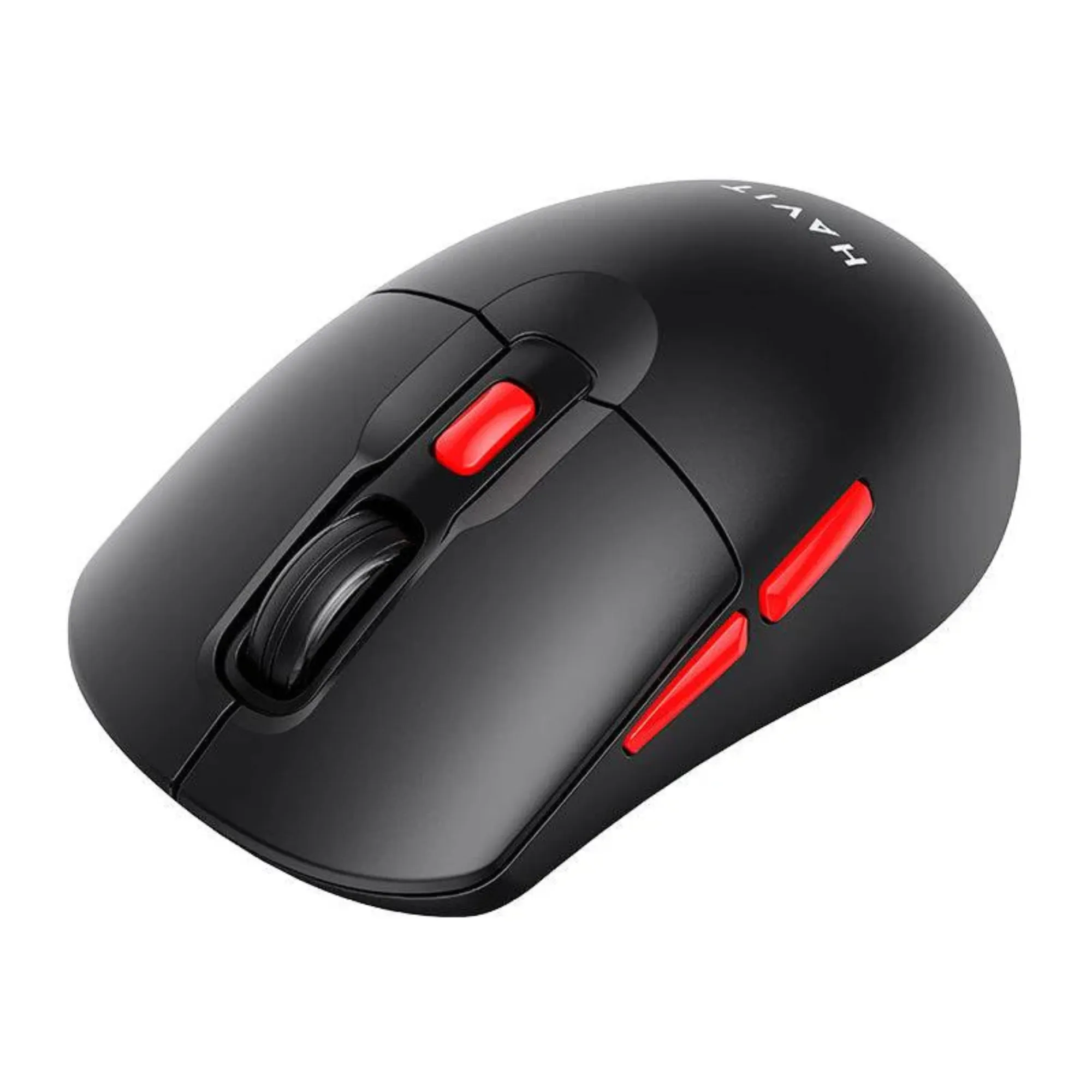 MOUSE NEGRO+ROJO INALAMBRICO DUAL**TECNOLOGIA 2.4GHz/CONEXION BLUETOOTH 5.1*6 BOTONES*800-1200-2400 DPI*ALIMENTACION BATERIA AA NO INCLUIDA