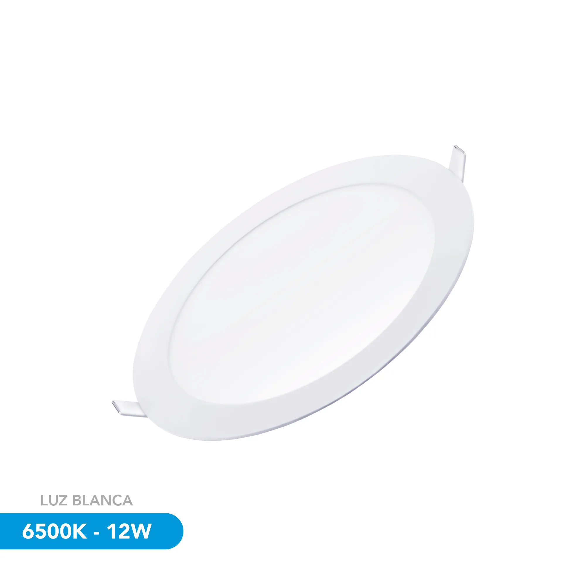 LUZ LED REDONDA DE EMPOTRAR 6500K 12W LUZ BLANCA*LARGA VIDA UTIL