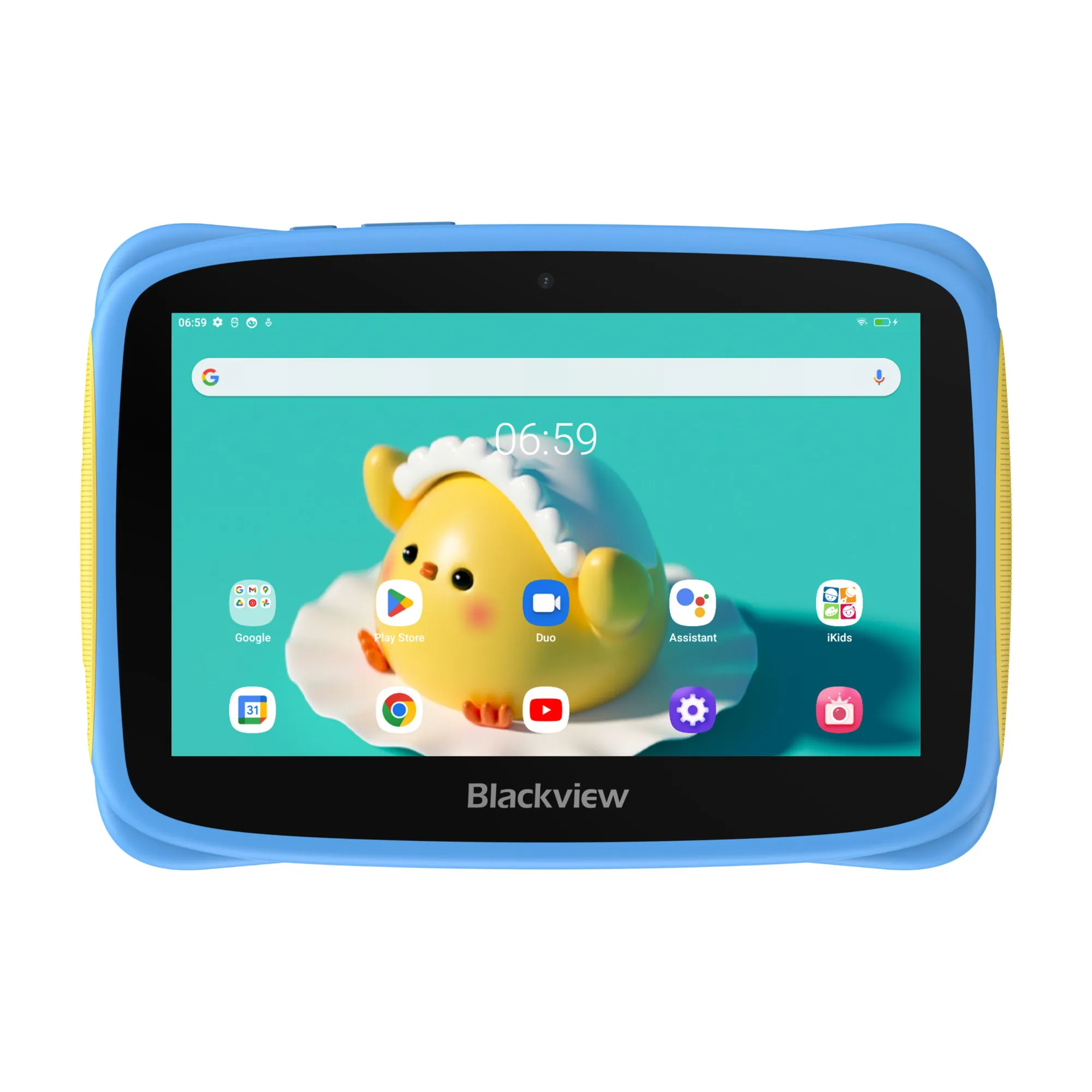 TABLET PARA NIÑOS COLOR AZUL*PANTALLA 7"*2GB RAM/32GB ROM*LPDDR3+eMMC*CAMARA FRONTAL 0,3MP/TRASERA 2MP*ANDROID 13*BATERIA 3280mAh
