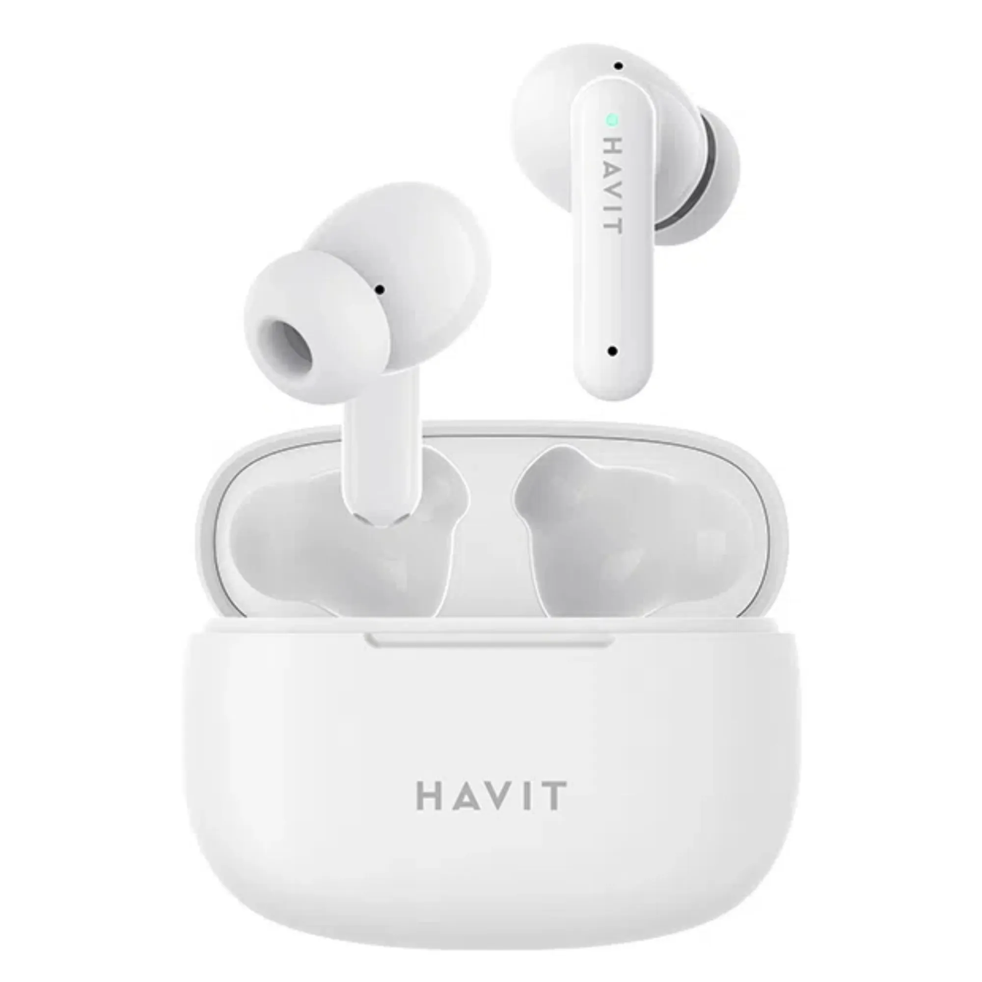 AURICULARES INALAMBRICOS ESTEREO BLANCO*TAMAÑO COMPACTO*CONTROL TACTIL*LLAMADAS NITIDAS*GRAVES POTENTES*BT 5.3*PUERTO TIPO-C*5HR BATERIA